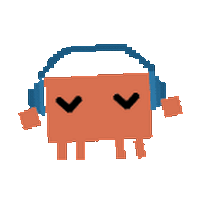 Clawd on the Windows desktop, vibing with headphones.